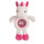 Peluche Sonajero Rosi Unicornio Acrílico rosa 28 cm bebé juguete suave