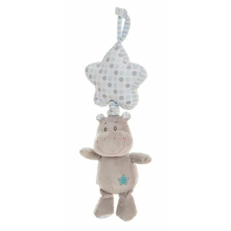 Peluche Sonajero Hipopótamo Azul 35 cm juguete bebé suave educativo +3 años