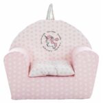 Sillón infantil estrellas unicornio 44x34x53 cm asiento niño