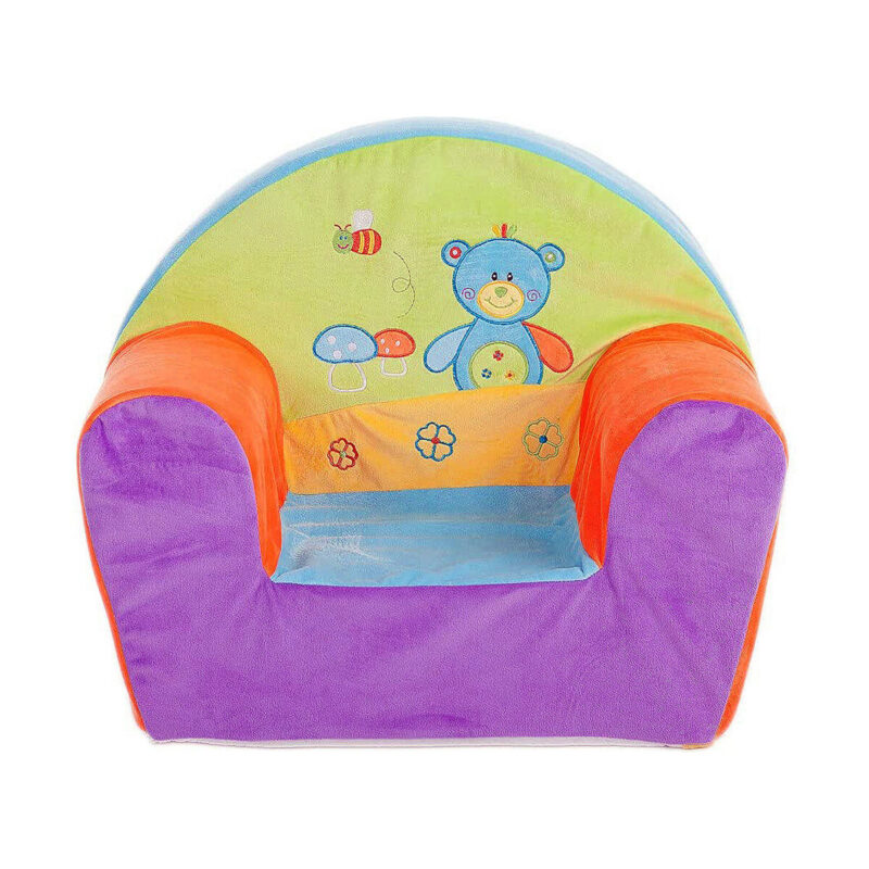 Sillón infantil multicolor oso espuma 44x34x53 cm asiento niño