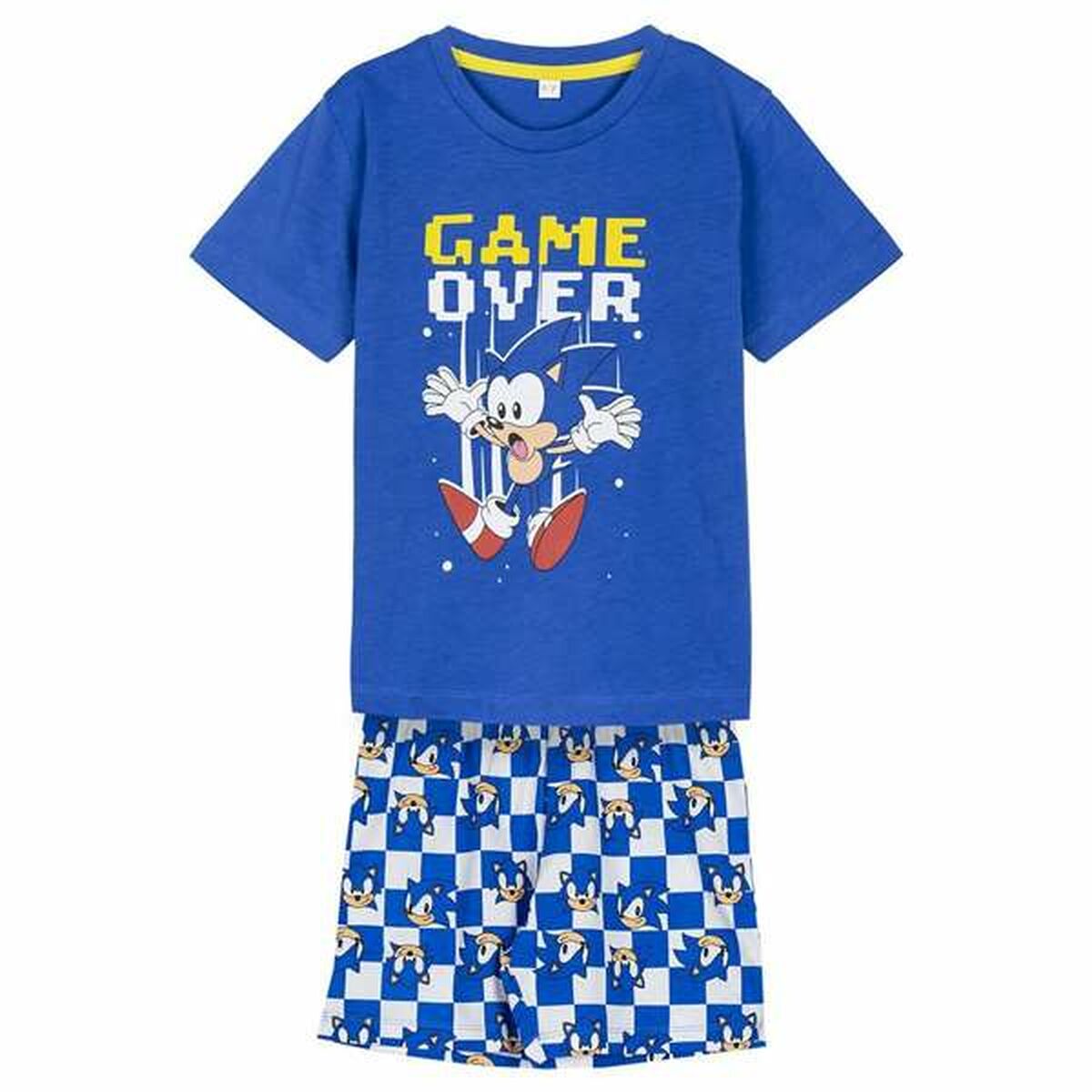 Pijama Infantil Sonic 2 piezas niño cómodo suave lavable máquina