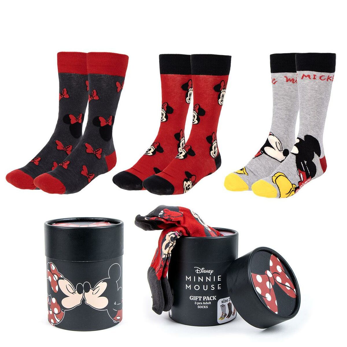 calcetines minnie mouse niña pack disney infantil