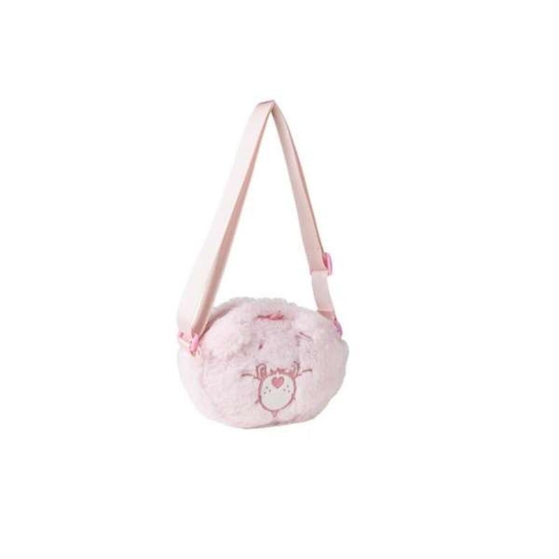 Bolso bandolera Care Bears rosa peluche infantil suave y cómodo